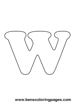 letter W drawing