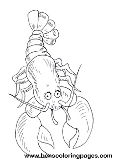 lobster coloring picture