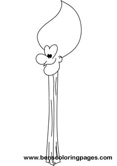 Match Stick coloring picture