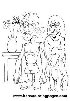 monster family coloring pages