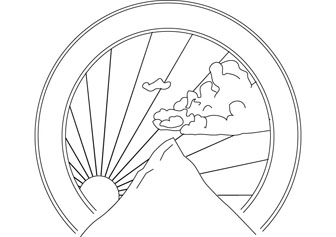 Mountain drawing