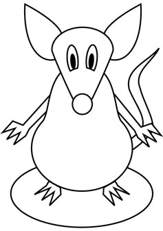 Fat mouse drawing