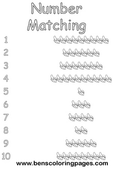 coloring sheet numbers