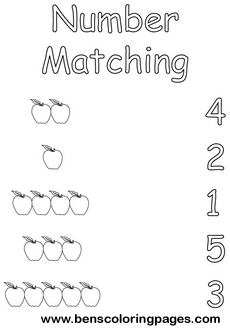 number coloring printout