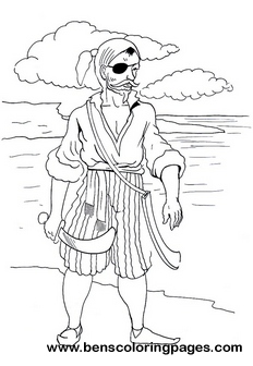 pirate coloring pages