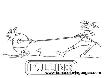 pulling flashcard