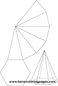 hexagonal pyramid net handout