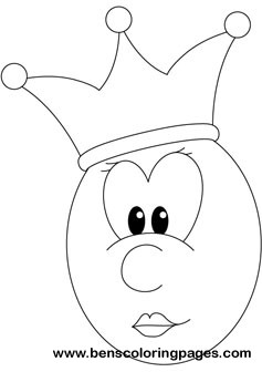 Queen coloring picture