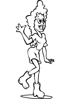 ragazza online coloring pages