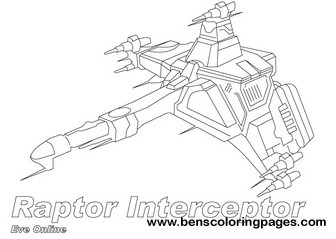 caldari raptor coloring pages