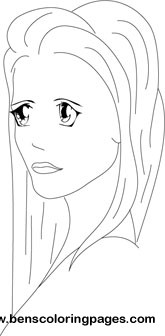 Rapunzel coloring picture