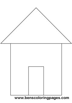 maths basic shapes coloring handout