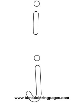 i and j preschool coloring pages