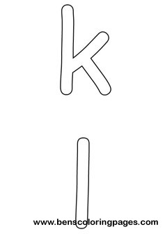 k and l preschool coloring pages