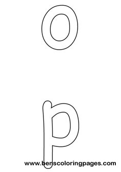 o and p preschool coloring pages