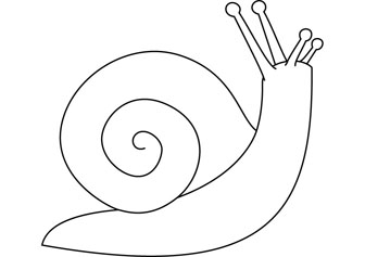 snail coloring pages