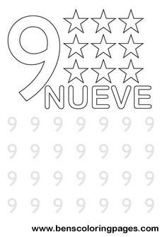 learning numbers nine