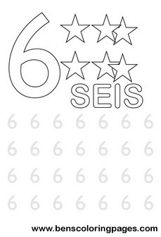 learning numbers six