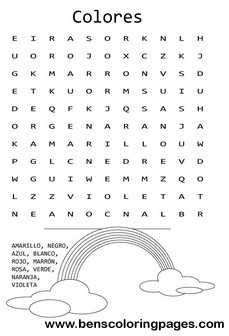 color wordsearches