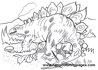 Stegosaurus coloring pages