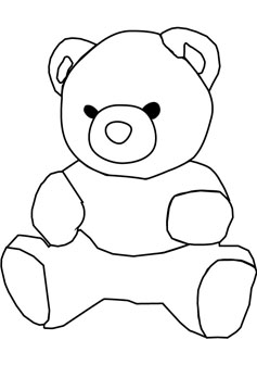Teddy bear coloring pages