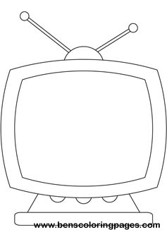television coloring picture