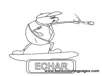 echar educational flash card