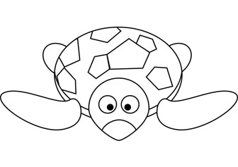 Turtle coloring pages for kids