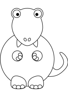 tyrannosaurus coloring pages for kids
