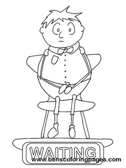 waiting flashcard educational