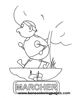 marcher educational flashcard