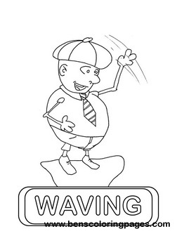 waving flashcard educational