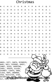 word search xmas