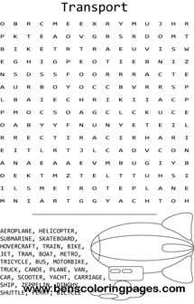 Transport word search