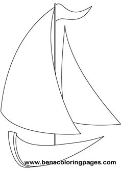 Yacht coloring pictures