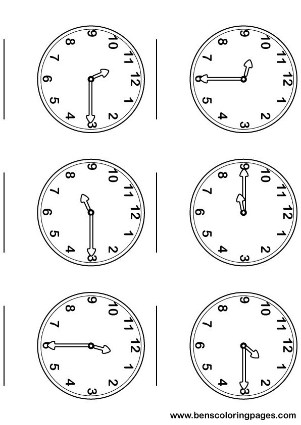 Learning the time with large and numbered clocks