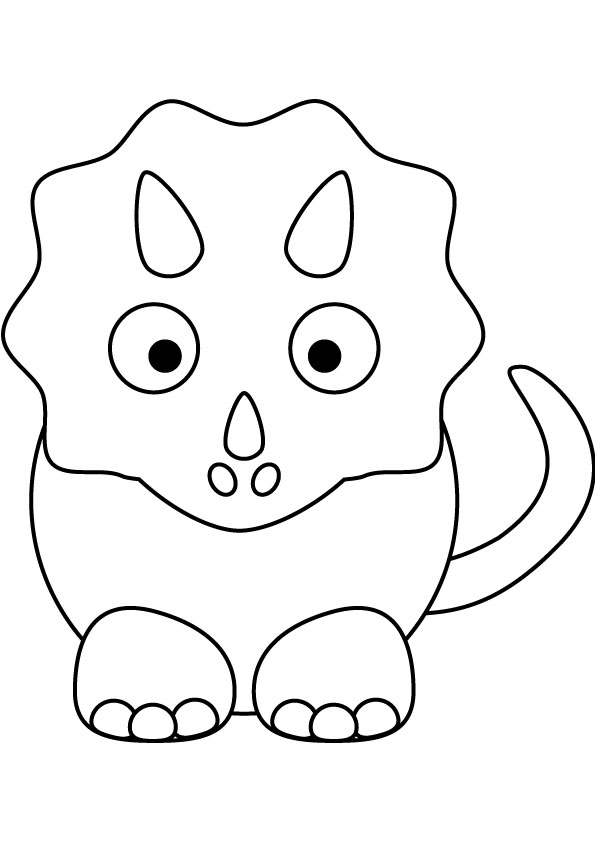 Dino colouring picture