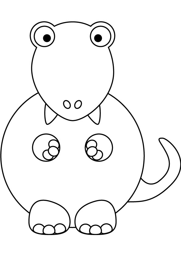 kids Baby rex coloring page