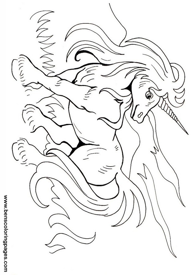 unicorn coloring sheets