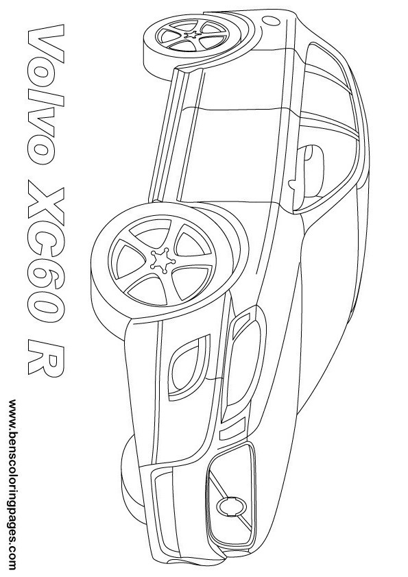 Printable volvo urban cruiser coloring page