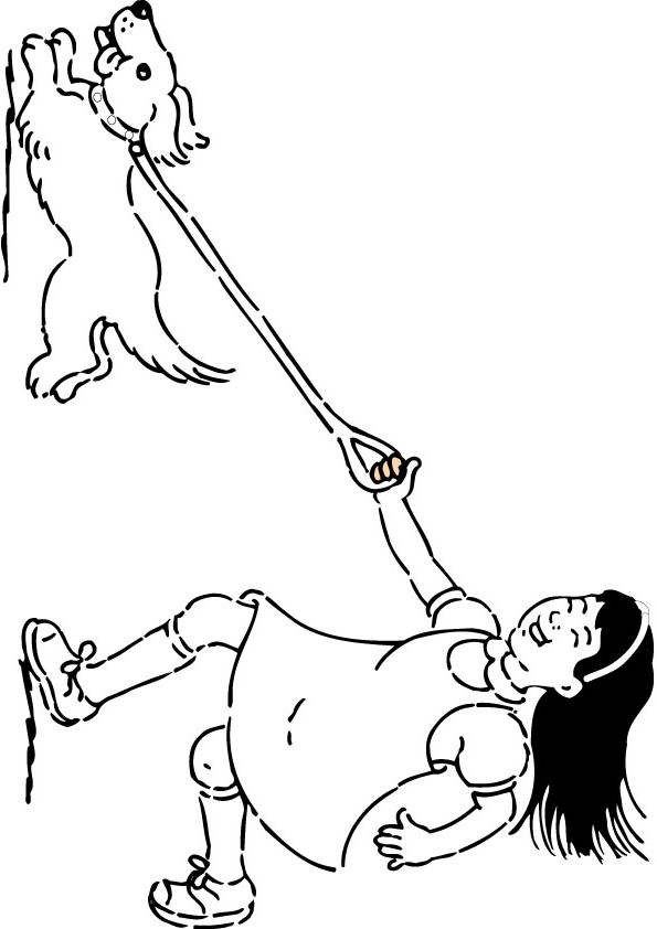 kids pet dog coloring page