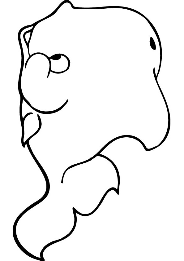 kids whale coloring page