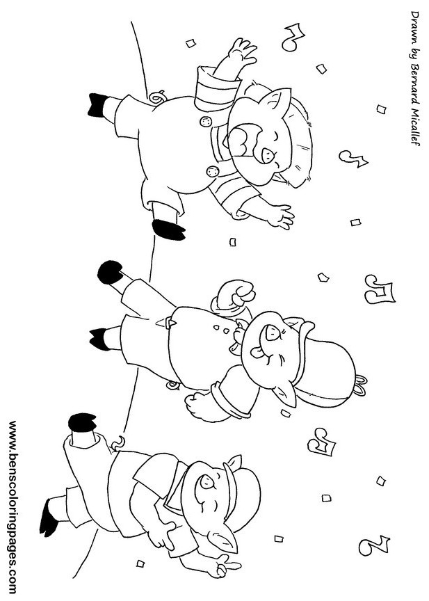 picture of the three little pigs