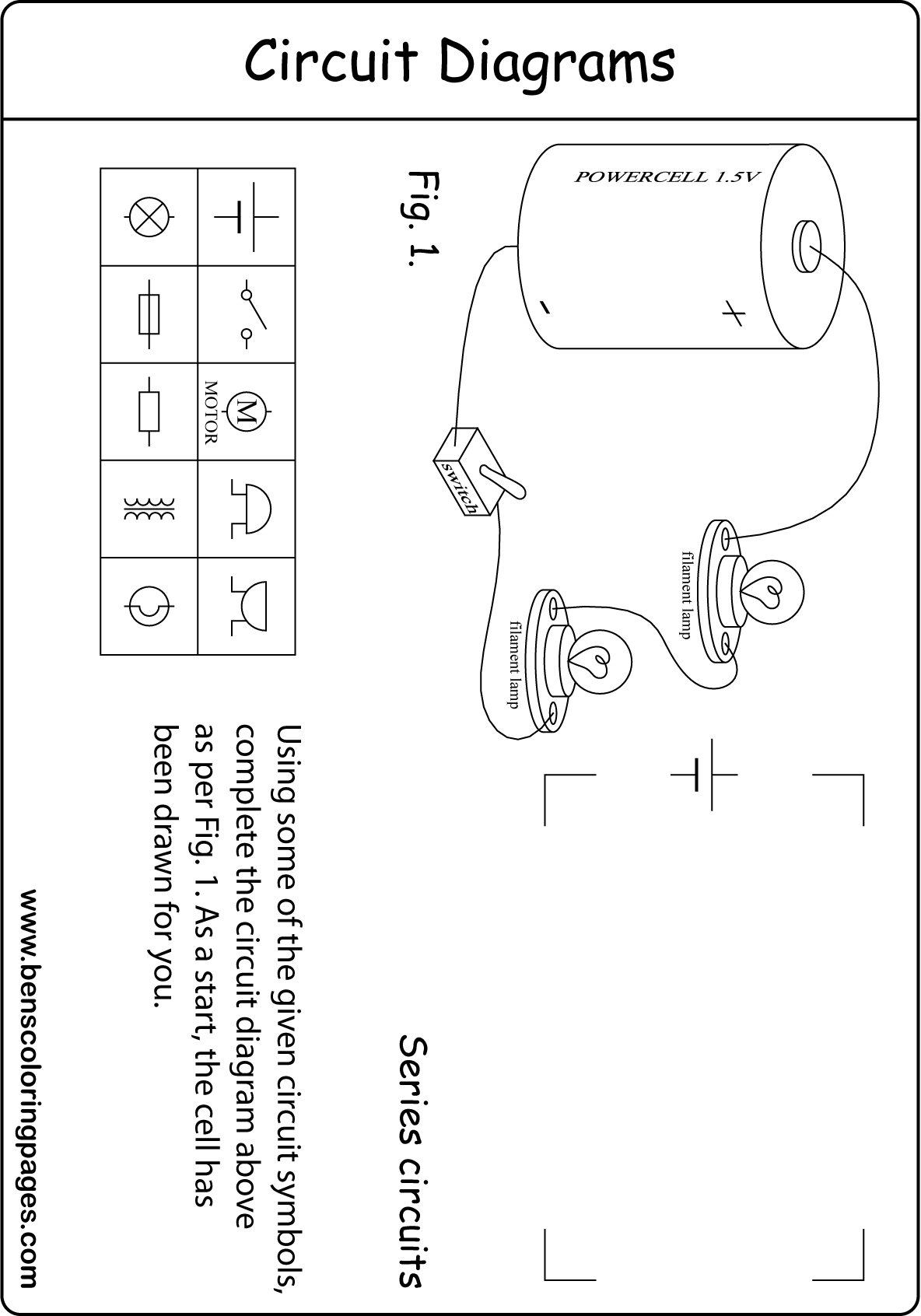 circuit diagram worksheet