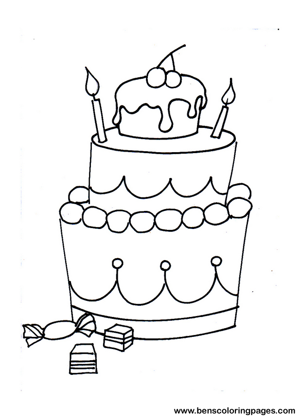 happy birthday coloring for kids
