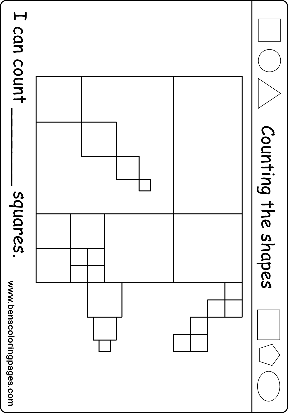 count the shapes handout
