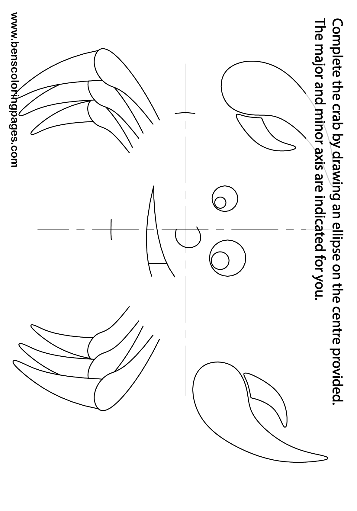 ellipse worksheet