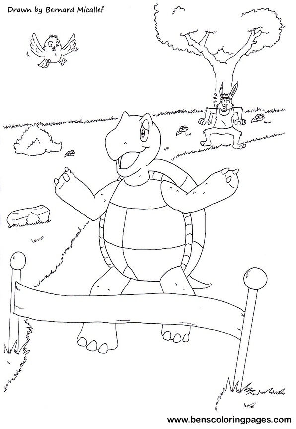 hare and tortoise fable page
