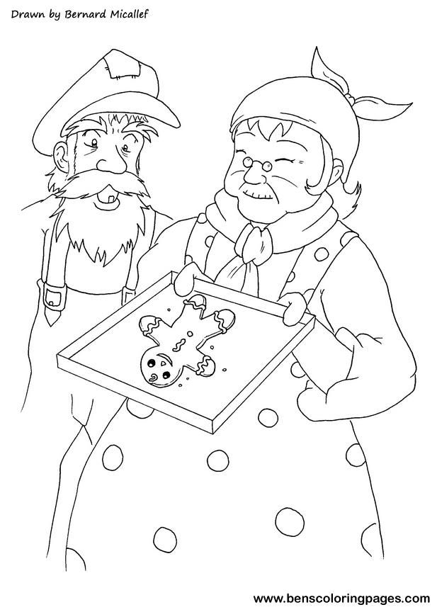 ginger bread coloring book