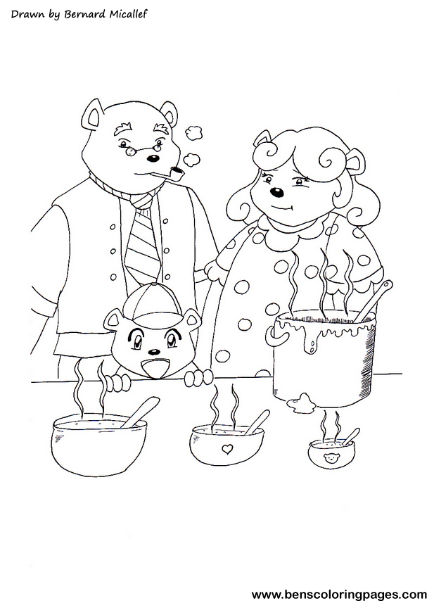 online three little bears story